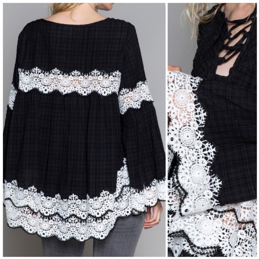 Hollie Plaid Woven Babydoll Top - Picture 7 of 11